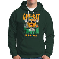 Fall Pumpkin Hoodie Coolest Pumpkin In The Patch Autumn Halloween Spooky Season - Wonder Print Shop