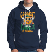 Fall Pumpkin Hoodie Coolest Pumpkin In The Patch Autumn Halloween Spooky Season - Wonder Print Shop