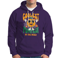 Fall Pumpkin Hoodie Coolest Pumpkin In The Patch Autumn Halloween Spooky Season - Wonder Print Shop