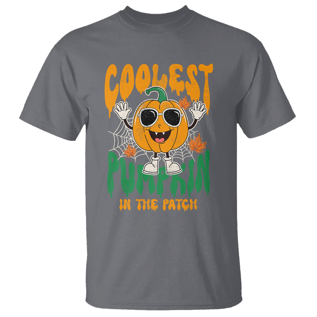 Fall Pumpkin T Shirt Coolest Pumpkin In The Patch Autumn Halloween Spooky Season - Wonder Print Shop