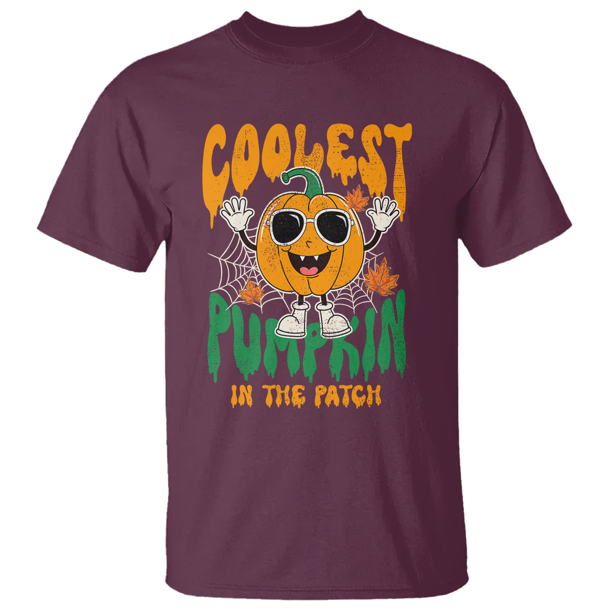 Fall Pumpkin T Shirt Coolest Pumpkin In The Patch Autumn Halloween Spooky Season - Wonder Print Shop