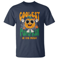 Fall Pumpkin T Shirt Coolest Pumpkin In The Patch Autumn Halloween Spooky Season - Wonder Print Shop
