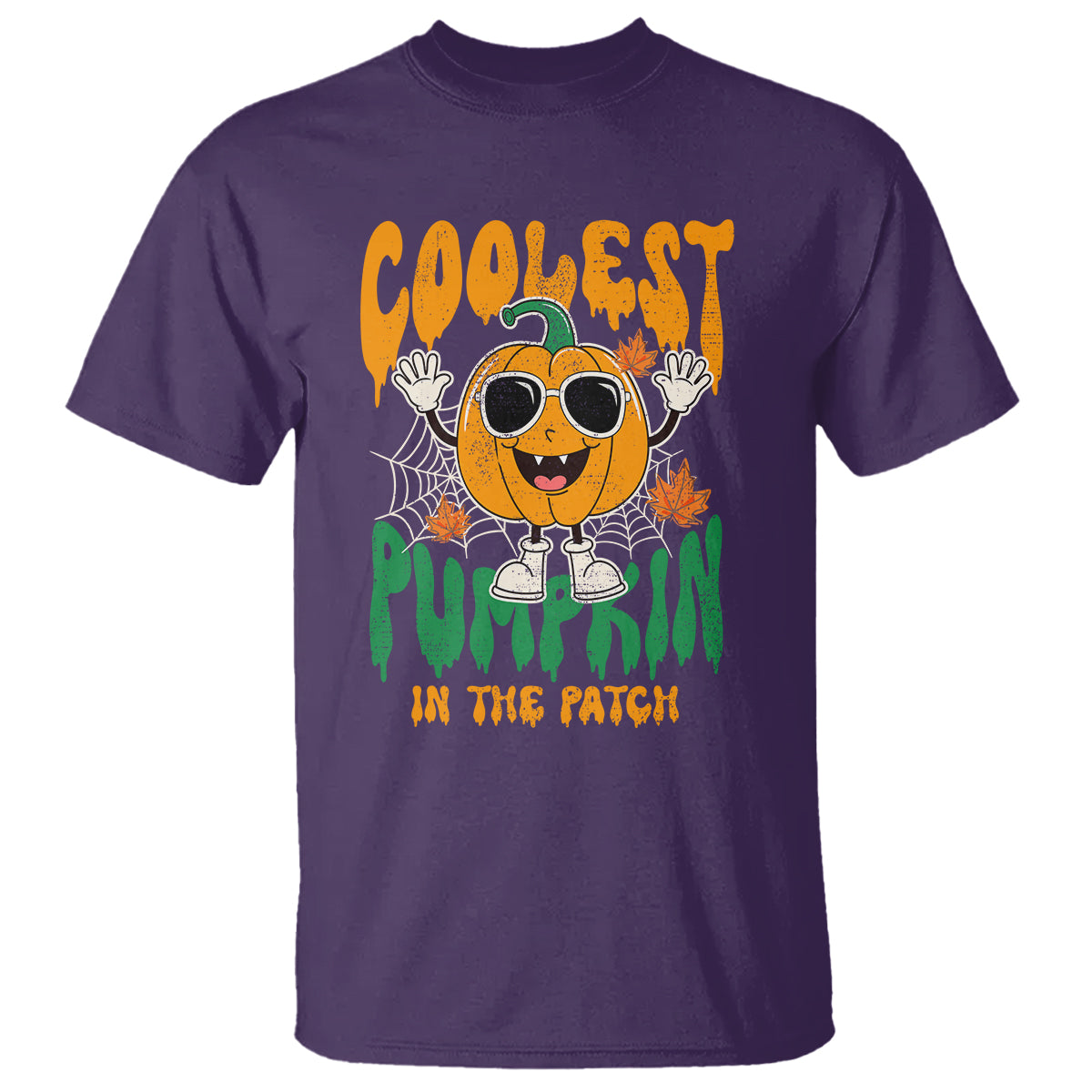 Fall Pumpkin T Shirt Coolest Pumpkin In The Patch Autumn Halloween Spooky Season - Wonder Print Shop