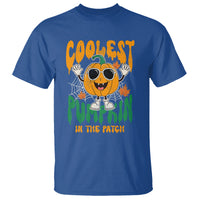 Fall Pumpkin T Shirt Coolest Pumpkin In The Patch Autumn Halloween Spooky Season - Wonder Print Shop