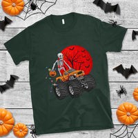 Halloween Skeleton T Shirt Skeleton Riding Monster Truck Candy Funny Scary Pumpkin - Wonder Print Shop