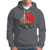 Halloween Skeleton Hoodie Skeleton Riding Monster Truck Candy Funny Scary Pumpkin - Wonder Print Shop