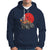 Halloween Skeleton Hoodie Skeleton Riding Monster Truck Candy Funny Scary Pumpkin - Wonder Print Shop