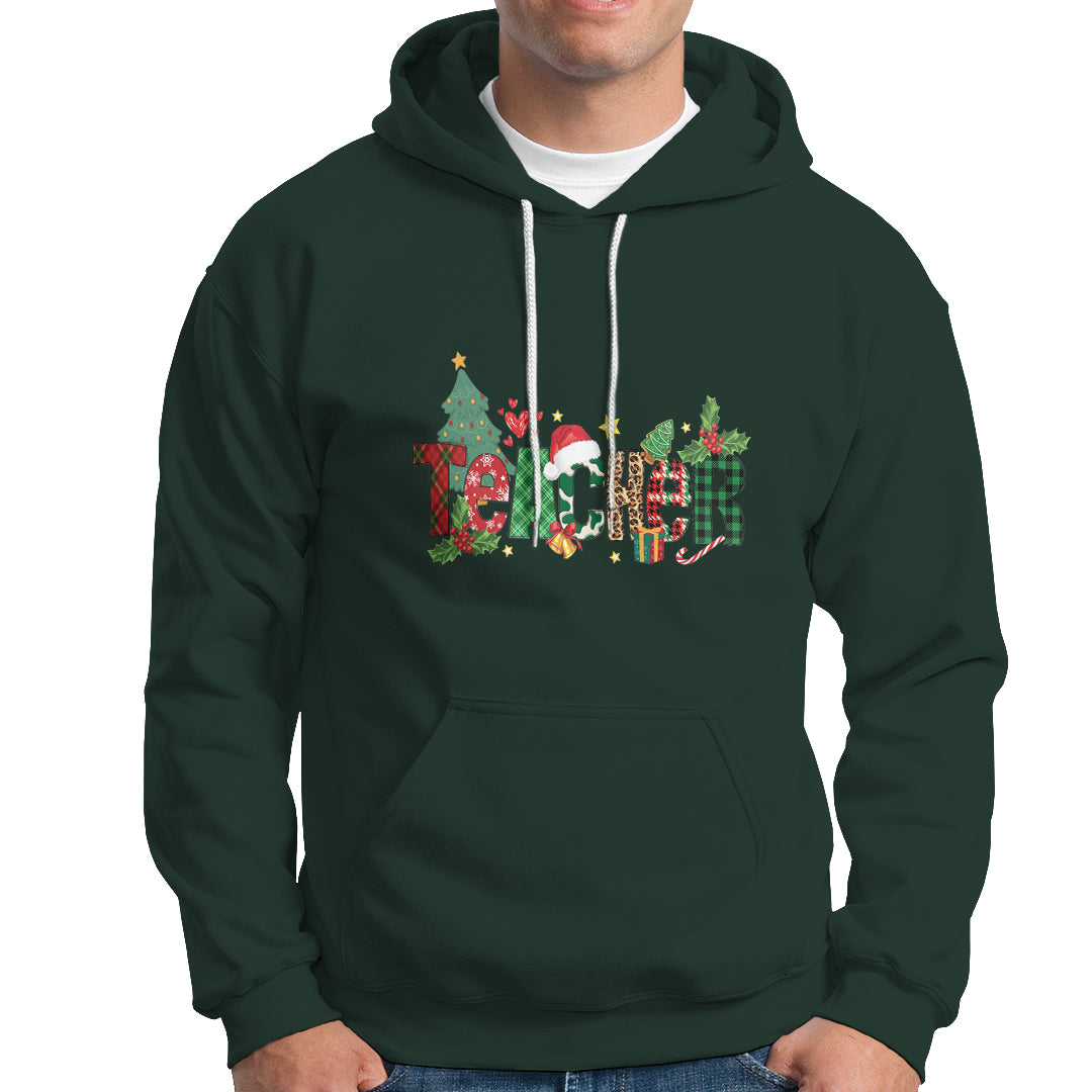 Teacher Christmas Hoodie Merry Xmas Gifts - Wonder Print Shop