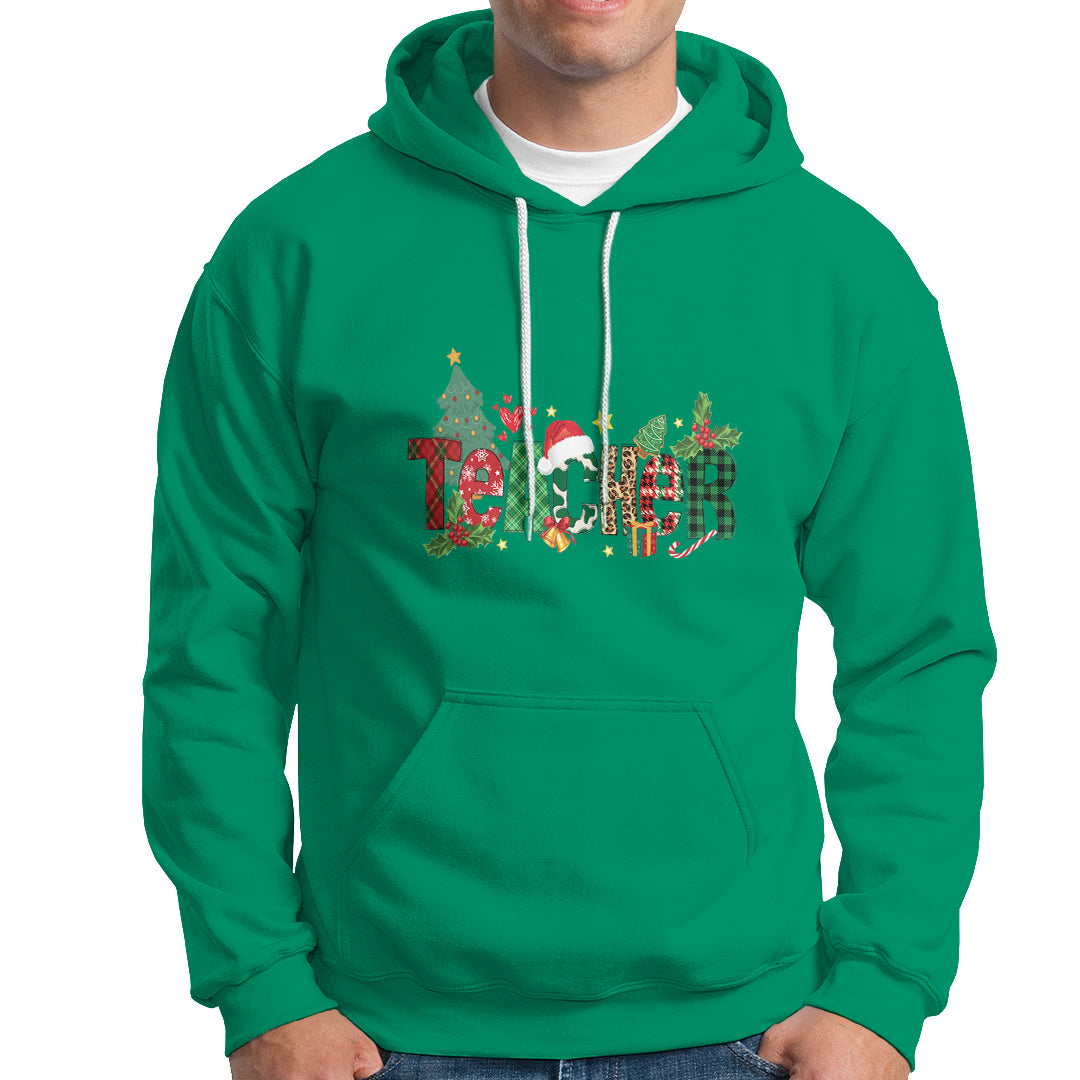 Teacher Christmas Hoodie Merry Xmas Gifts - Wonder Print Shop