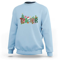 Teacher Christmas Sweatshirt Merry Xmas Gifts - Wonder Print Shop