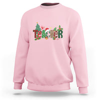 Teacher Christmas Sweatshirt Merry Xmas Gifts - Wonder Print Shop