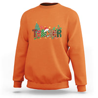 Teacher Christmas Sweatshirt Merry Xmas Gifts - Wonder Print Shop
