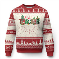 Teacher Xmas Ugly Christmas Sweater Merry Xmas Gifts - Wonder Print Shop