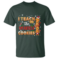 Teacher Christmas T Shirt I Teach The Smartest Cookies Gingerbread Man Students - Wonder Print Shop