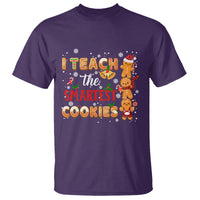 Teacher Christmas T Shirt I Teach The Smartest Cookies Gingerbread Man Students - Wonder Print Shop