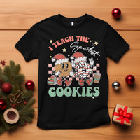 Teacher Christmas T Shirt I Teach The Smartest Cookies Retro Groovy Xmas Cookies - Wonder Print Shop