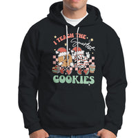 Teacher Christmas Hoodie I Teach The Smartest Cookies Retro Groovy Xmas Cookies - Wonder Print Shop