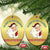 Be Nice To The Teacher Santa Is Watching Retro Groovy Christmas Christmas Ornament - Wonder Print Shop