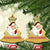 Be Nice To The Teacher Santa Is Watching Retro Groovy Christmas Christmas Ornament - Wonder Print Shop