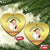 Be Nice To The Teacher Santa Is Watching Retro Groovy Christmas Christmas Ornament - Wonder Print Shop