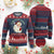 Be Nice To The Teacher Santa Is Watching Retro Groovy Christmas Ugly Christmas Sweater - Wonder Print Shop