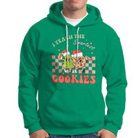 Teacher Christmas Hoodie I Teach The Smartest Cookies Retro Groovy Xmas Cookies - Wonder Print Shop
