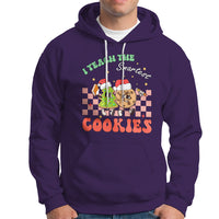Teacher Christmas Hoodie I Teach The Smartest Cookies Retro Groovy Xmas Cookies - Wonder Print Shop
