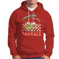 Teacher Christmas Hoodie I Teach The Smartest Cookies Retro Groovy Xmas Cookies - Wonder Print Shop