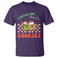 Teacher Christmas T Shirt I Teach The Smartest Cookies Retro Groovy Xmas Cookies - Wonder Print Shop