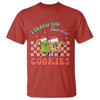 Teacher Christmas T Shirt I Teach The Smartest Cookies Retro Groovy Xmas Cookies - Wonder Print Shop