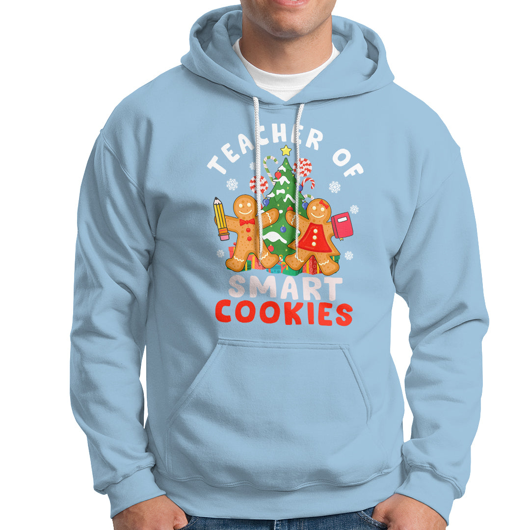 Teacher of Smart Cookies Christmas Gingerbread Man Hoodie Teacher of Smart Cookies - Wonder Print Shop