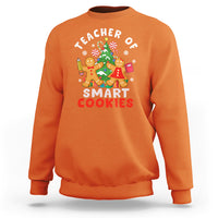 Teacher of Smart Cookies Christmas Gingerbread Man Sweatshirt Teacher of Smart Cookies - Wonder Print Shop