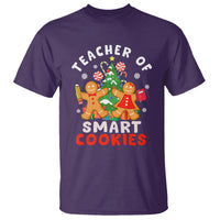 Teacher of Smart Cookies Christmas Gingerbread Man T Shirt - Wonder Print Shop