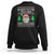 Be Nice To The Teacher Santa Is Watching Claus Ugly Christmas Sweatshirt - Wonder Print Shop