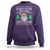 Be Nice To The Teacher Santa Is Watching Claus Ugly Christmas Sweatshirt - Wonder Print Shop