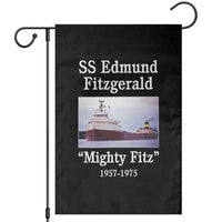 SS Edmund Fitzgerald Mighty Fitz Tribute Garden Flag Great Lakes Shipwreck Memorial - Wonder Print Shop