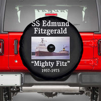 SS Edmund Fitzgerald Mighty Fitz Tribute Spare Tire Cover Great Lakes Shipwreck Memorial - Wonder Print Shop
