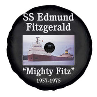 SS Edmund Fitzgerald Mighty Fitz Tribute Spare Tire Cover Great Lakes Shipwreck Memorial - Wonder Print Shop