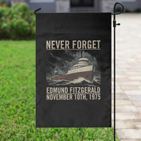 Never Forget Edmund Fitzgerald Tribute Garden Flag November 10 1975 Shipwreck Memorial - Wonder Print Shop