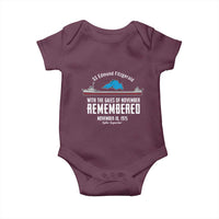 SS Edmund Fitzgerald Gales of November Tribute Baby Onesie Lake Superior Shipwreck Memorial - Wonder Print Shop