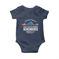 SS Edmund Fitzgerald Gales of November Tribute Baby Onesie Lake Superior Shipwreck Memorial - Wonder Print Shop