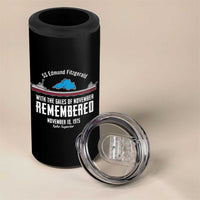 SS Edmund Fitzgerald Gales of November Tribute 4 in 1 Can Cooler Tumbler Lake Superior Shipwreck Memorial - Wonder Print Shop