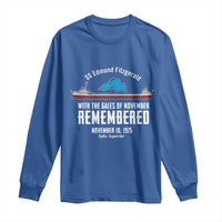 SS Edmund Fitzgerald Gales of November Tribute Long Sleeve Shirt Lake Superior Shipwreck Memorial - Wonder Print Shop