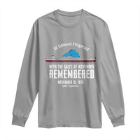 SS Edmund Fitzgerald Gales of November Tribute Long Sleeve Shirt Lake Superior Shipwreck Memorial - Wonder Print Shop