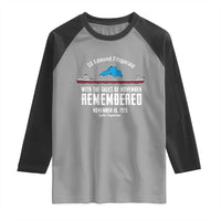 SS Edmund Fitzgerald Gales of November Tribute Raglan Shirt Lake Superior Shipwreck Memorial - Wonder Print Shop