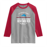 SS Edmund Fitzgerald Gales of November Tribute Raglan Shirt Lake Superior Shipwreck Memorial - Wonder Print Shop