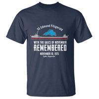 SS Edmund Fitzgerald Gales of November Tribute T Shirt Lake Superior Shipwreck Memorial - Wonder Print Shop