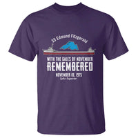 SS Edmund Fitzgerald Gales of November Tribute T Shirt Lake Superior Shipwreck Memorial - Wonder Print Shop