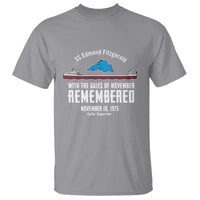 SS Edmund Fitzgerald Gales of November Tribute T Shirt Lake Superior Shipwreck Memorial - Wonder Print Shop