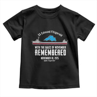 SS Edmund Fitzgerald Gales of November Tribute Toddler T Shirt Lake Superior Shipwreck Memorial - Wonder Print Shop